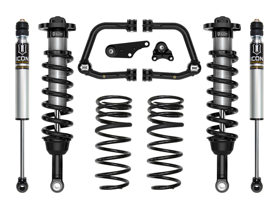 ICON 2024 Toyota Tacoma 1.25-3" Lift Stage 2 Suspension System Tubular UCA W/ Triple Rate Rear Springs