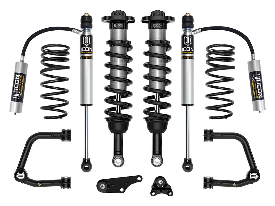 ICON 2024 Toyota Tacoma 1.25-3" Lift Stage 3 Suspension System Tubular UCA W/ Triple Rate Rear Springs