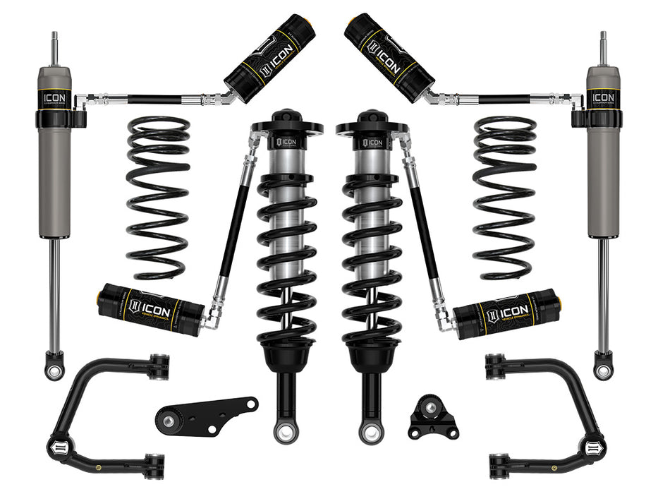 ICON 2024 Toyota Tacoma 1.25-3" Lift Stage 4 Suspension System Tubular UCA W/ Triple Rate Rear Springs