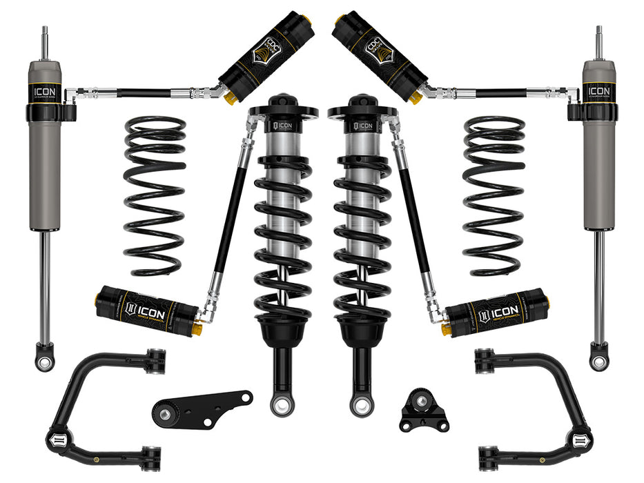 ICON 2024 Toyota Tacoma 1.25-3" Lift Stage 5 Suspension System Tubular UCA W/ Triple Rate Rear Springs