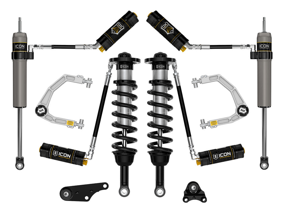 ICON 2024 Toyota Tacoma 1.25-3" Lift Stage 5 Suspension System Billet UCA