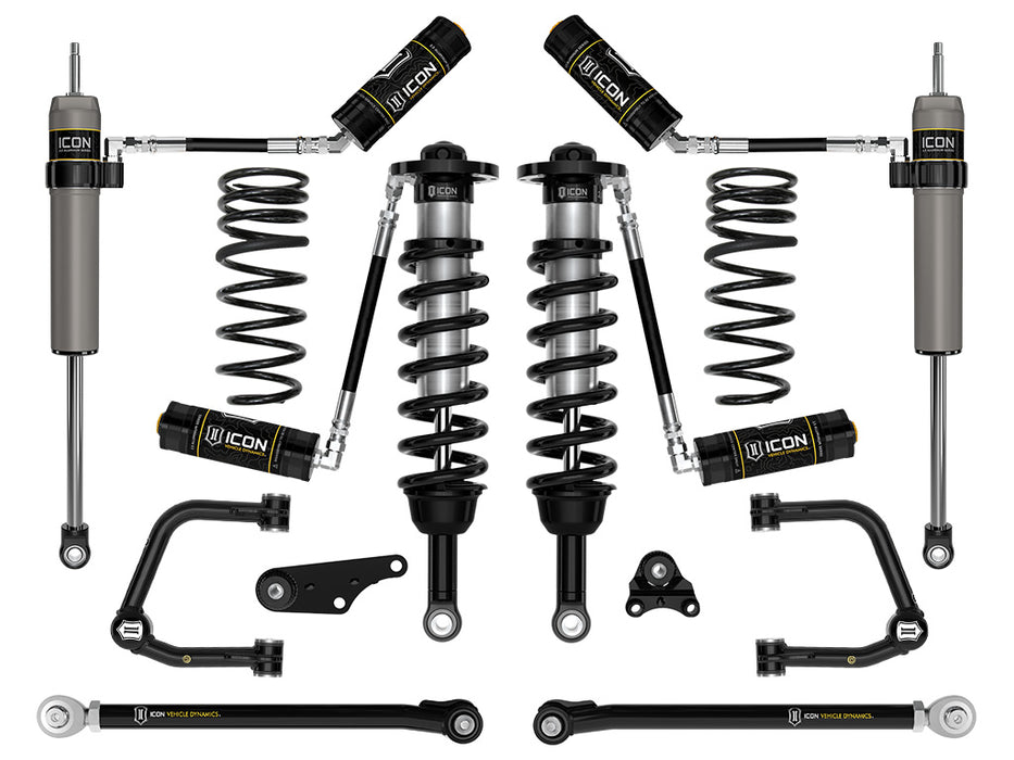 ICON 2024 Toyota Tacoma 1.25-3" Lift Stage 7 Suspension System Tubular UCA W/ Triple Rate Rear Springs