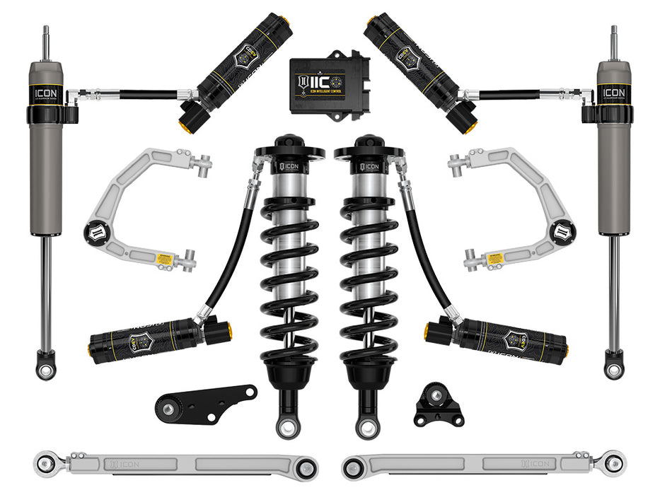ICON 2024 Toyota Tacoma 1.25-3" Lift Stage 10 Suspension System Billet UCA