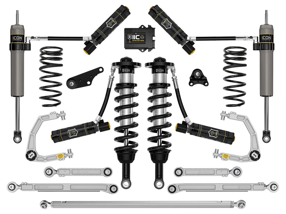 ICON 2024 Toyota Tacoma 1.25-3" Lift Stage 13 Suspension System Billet UCA