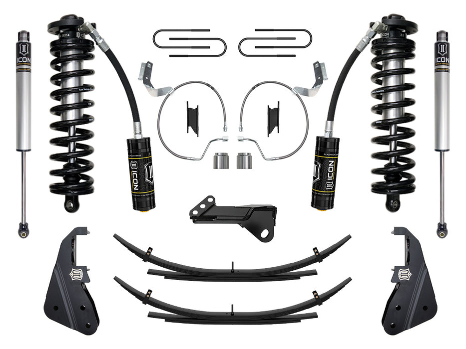 ICON 2023 Ford F-250/F-350 Super Duty 4WD 4-5.5" Lift Stage 1 Coilover Conversion System W/ Expansion Packs