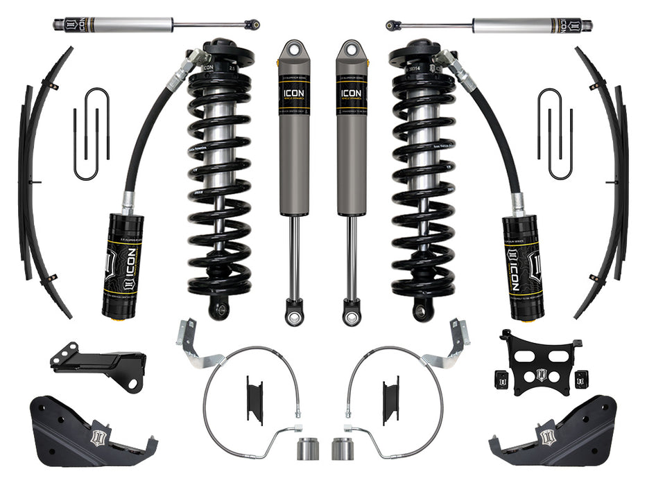 ICON 2023 Ford F-250/F-350 Super Duty 4WD 4-5.5" Lift Stage 3 Coilover Conversion System W/ Expansion Packs