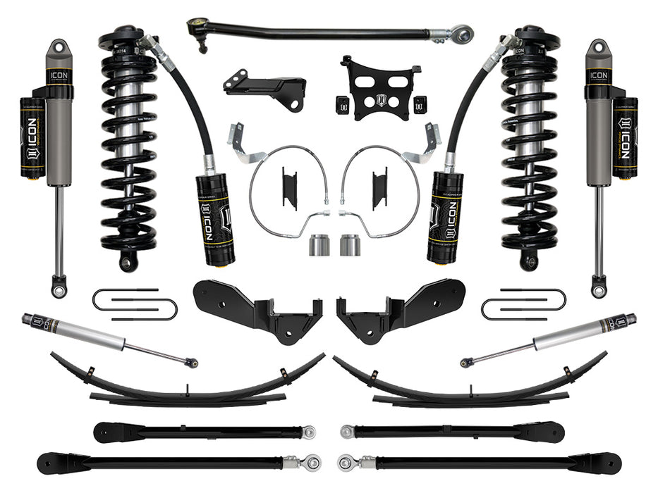 ICON 2023 Ford F-250/F-350 Super Duty 4WD 4-5.5" Lift Stage 6 Coilover Conversion System W/ Expansion Packs
