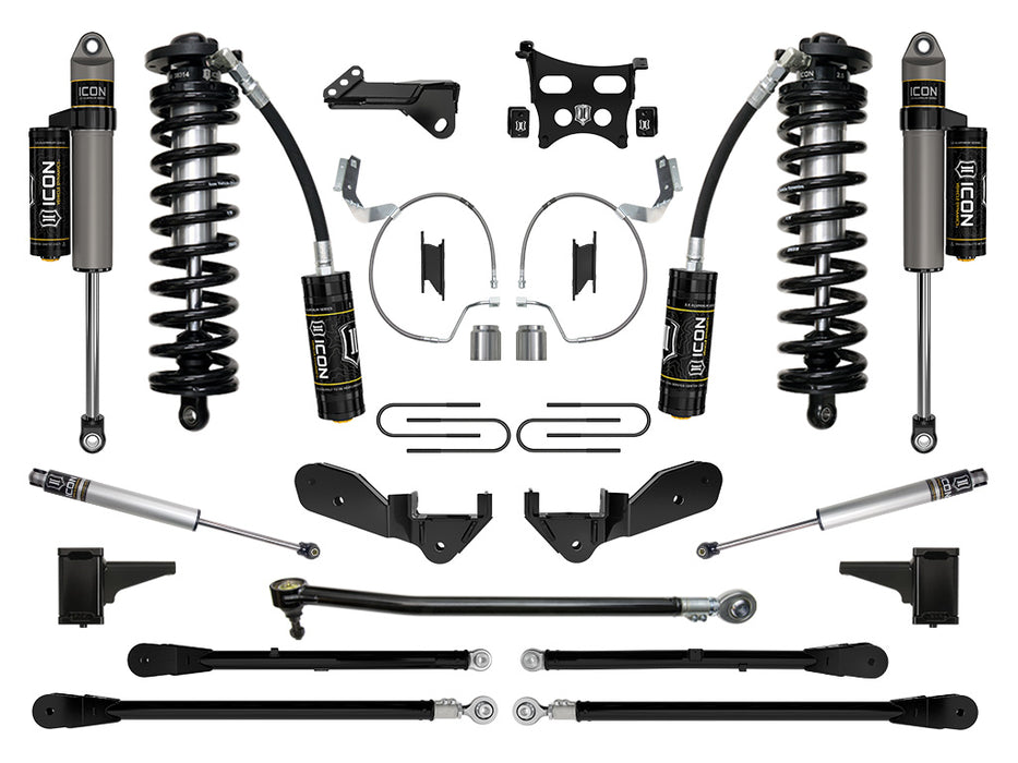 ICON 2023 Ford F-250/F-350 Super Duty 4WD 4-5.5" Lift Stage 6 Coilover Conversion System