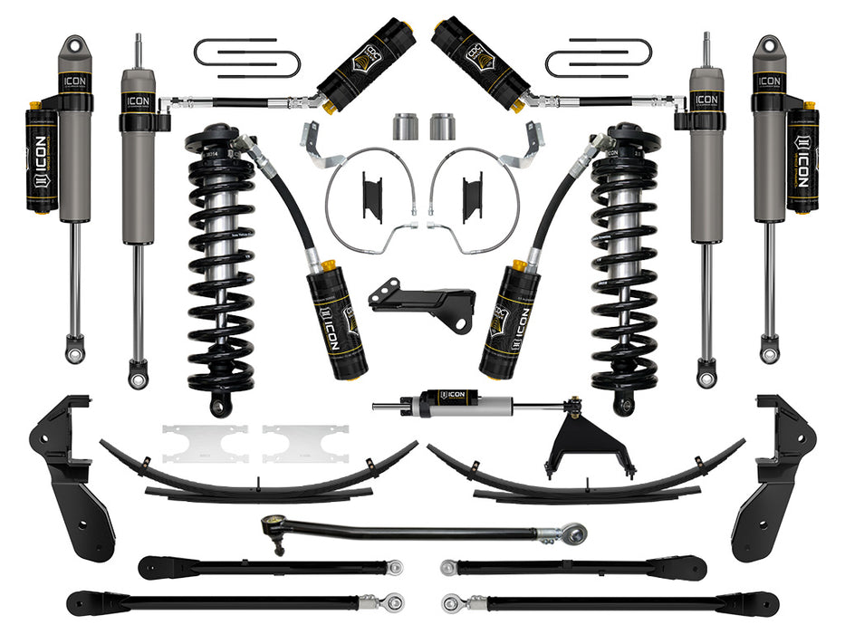 ICON 2023 Ford F-250/F-350 Super Duty 4WD 4-5.5" Lift Stage 7 Coilover Conversion System W/ Expansion Packs