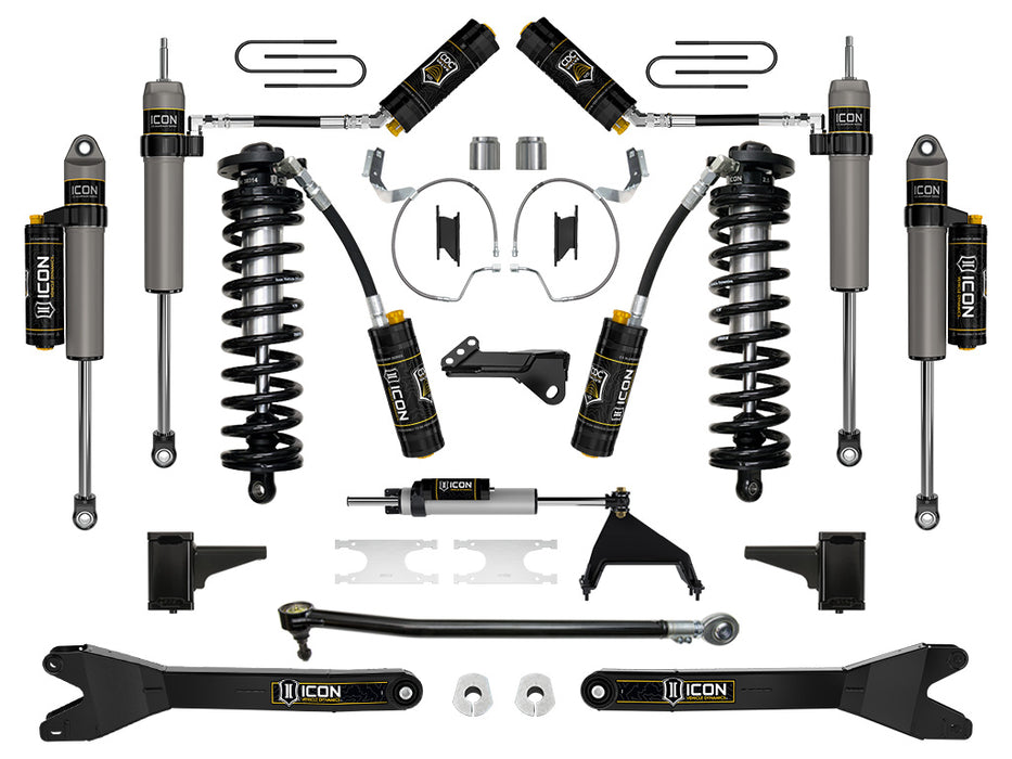 ICON 2023-2024 Ford F-250/F-350 Super Duty 4WD 4-5.5" Lift Stage 7 Coilover Conversion System W/ Radius Arms