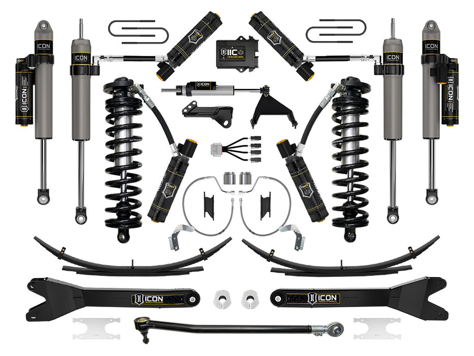 ICON 2023 Ford F-250/F-350 Super Duty 4WD 4-5.5" Lift Stage 9 Coilover Conversion System W/ Radius Arms & Expansion Packs