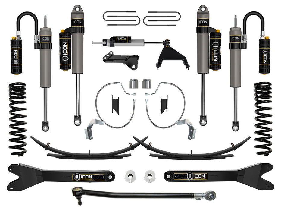 ICON 2023 Ford F-250/F-350 Super Duty 4WD Gas 4.5" Lift Stage 5 Suspension System W/ Radius Arms & Expansion Packs
