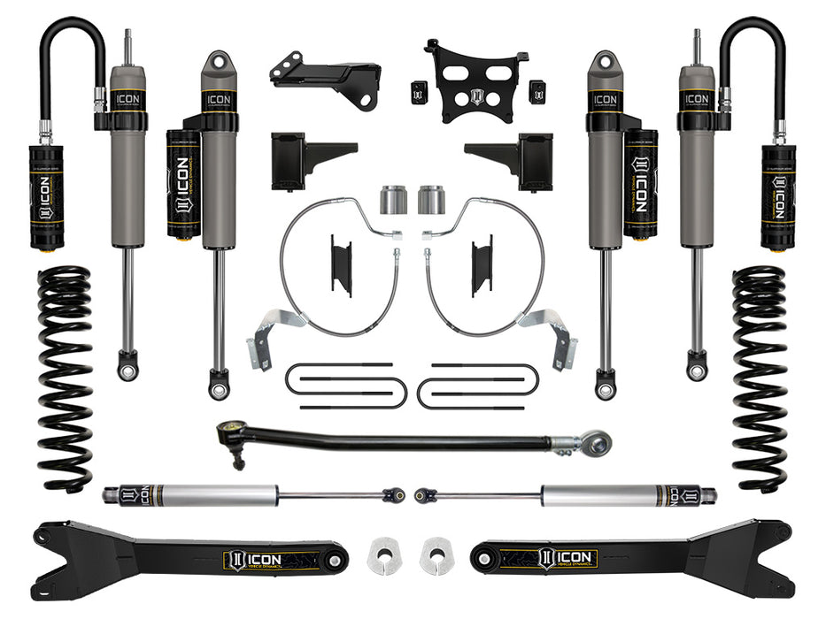 ICON 2023 Ford F-250/F-350 Super Duty 4WD Diesel 4.5" Lift Stage 4 Suspension System W/ Radius Arms
