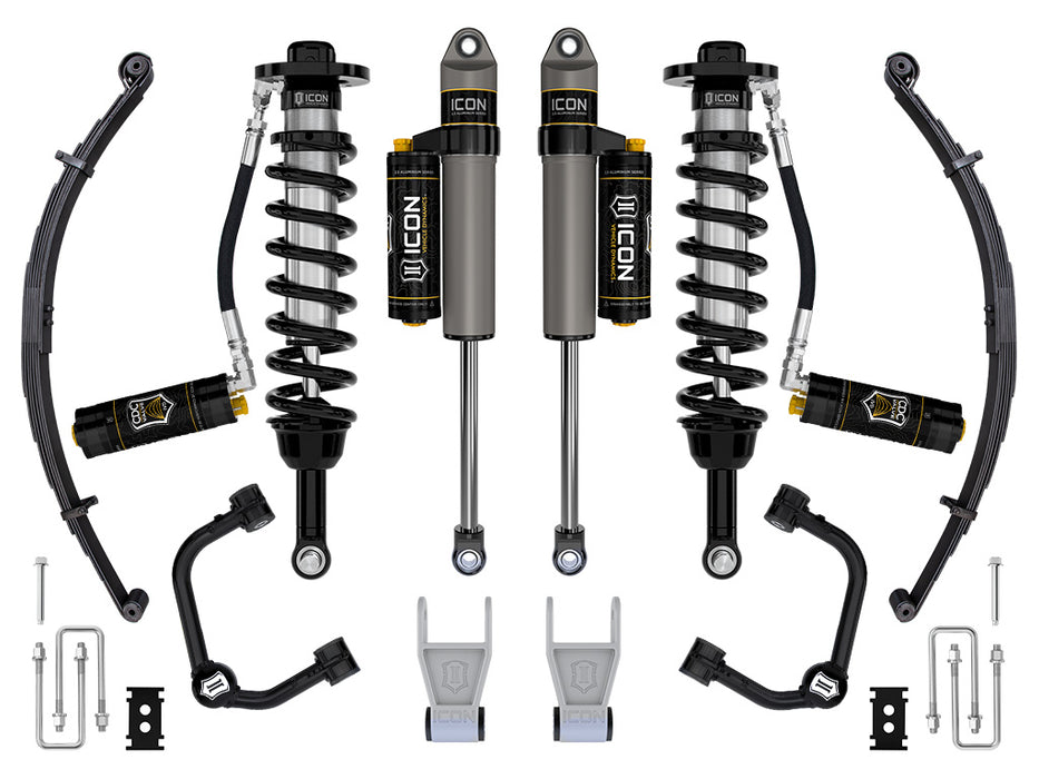 ICON 2021-2023 Ford F-150 Tremor 2.5-3" Lift Stage 4 Suspension System Tubular UCA W/ Leaf Packs