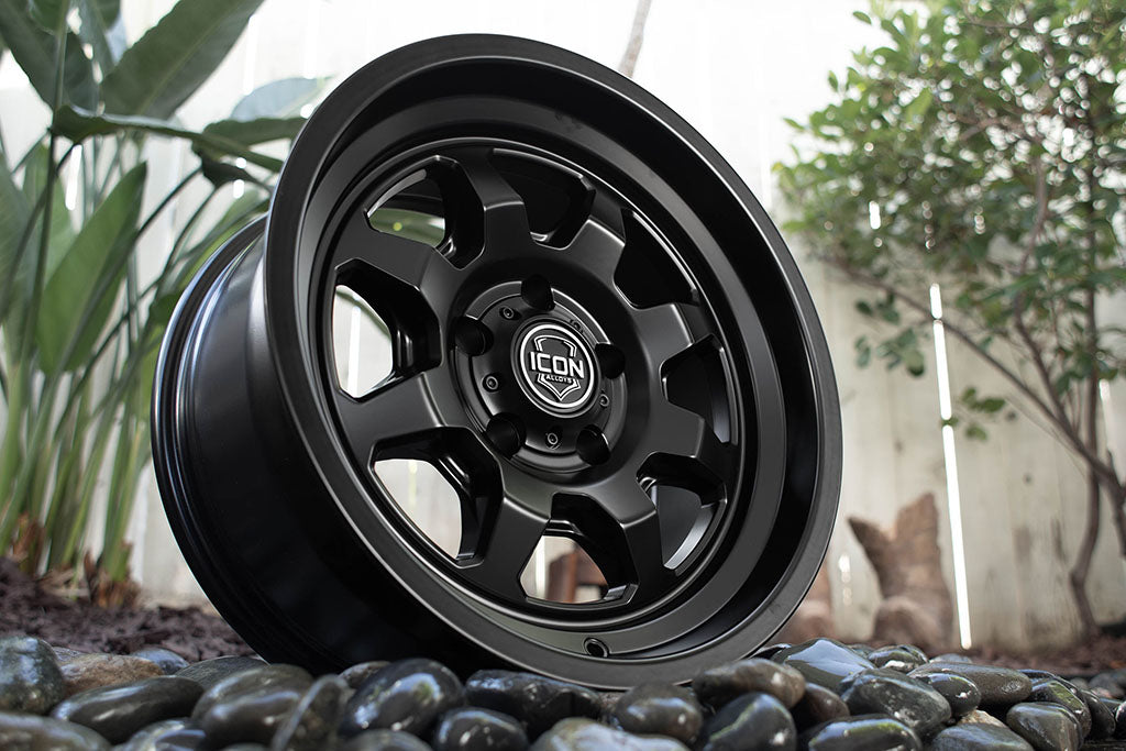 ICON Alloys Nuevo Satin Black 17 X 8.5 / 6 X 5.5 0mm Offset 4.75" BS