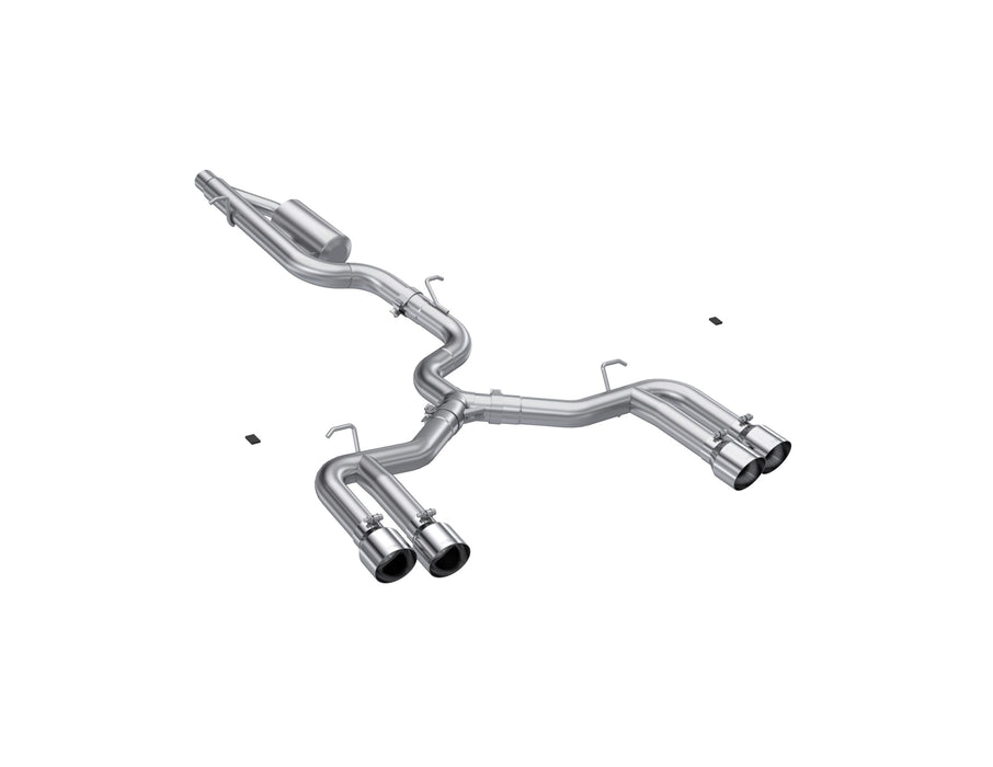 MBRP Exhaust 3" Cat Back Quad Split Rear T304