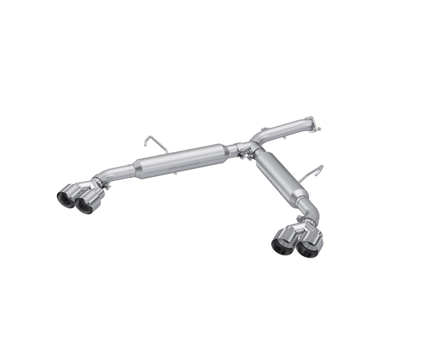 MBRP Exhaust 3in. Axle-Back; Dual Split Quad Rear Exit; AL