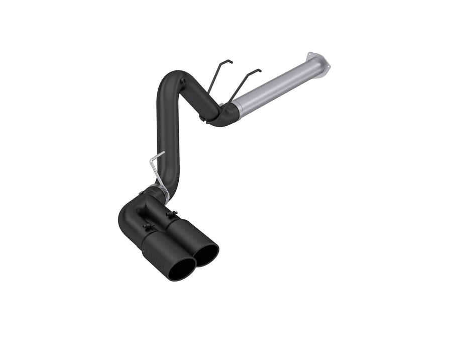 MBRP Exhaust 4in. Filter Back; Single Side Dual Exit; BLK