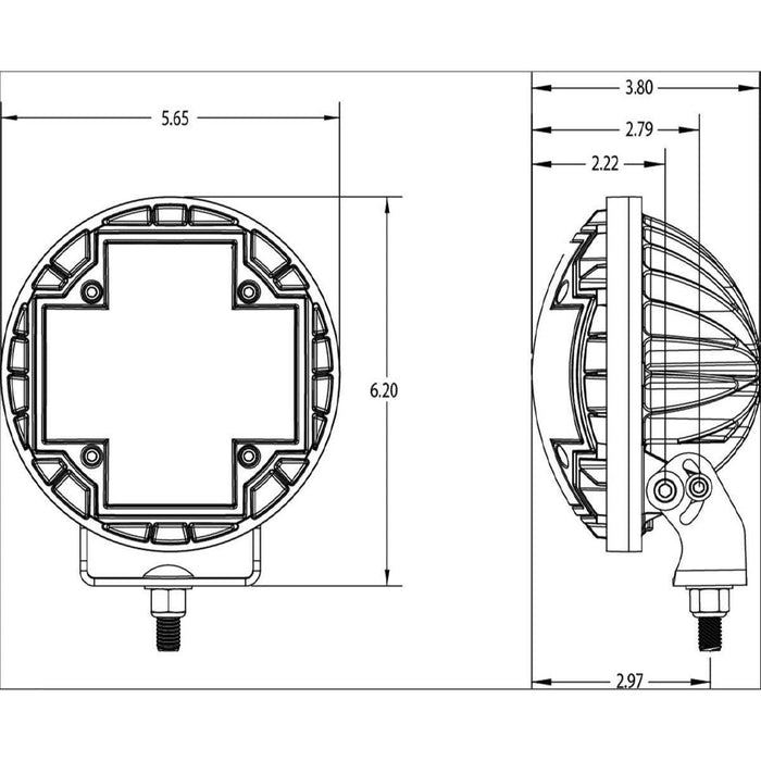 NACHO TM5 Racer - High Performance Spot Beam - Size 5.75"- Pair