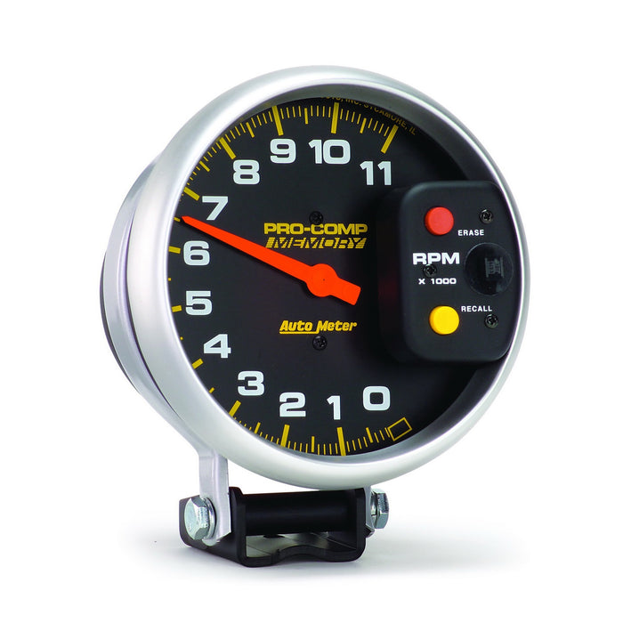 5 In. TACHOMETER 0-11000 RPM PEDESTAL W/PEAK MEMORY PRO-COMP