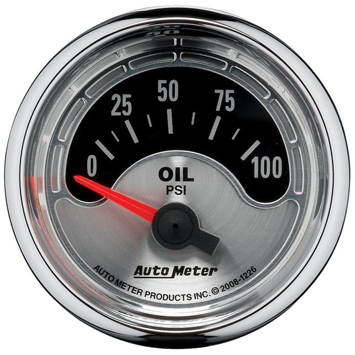 2-1/16 In. OIL PRESSURE 0-100 PSI AMERICAN MUSCLE