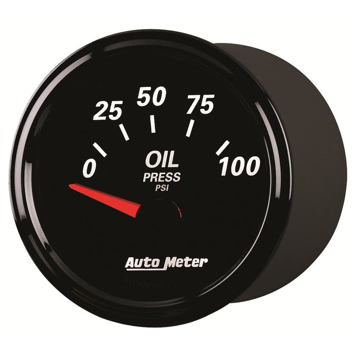 2-1/16 In. OIL PRESSURE 0-100 PSI DESIGNER BLACK II