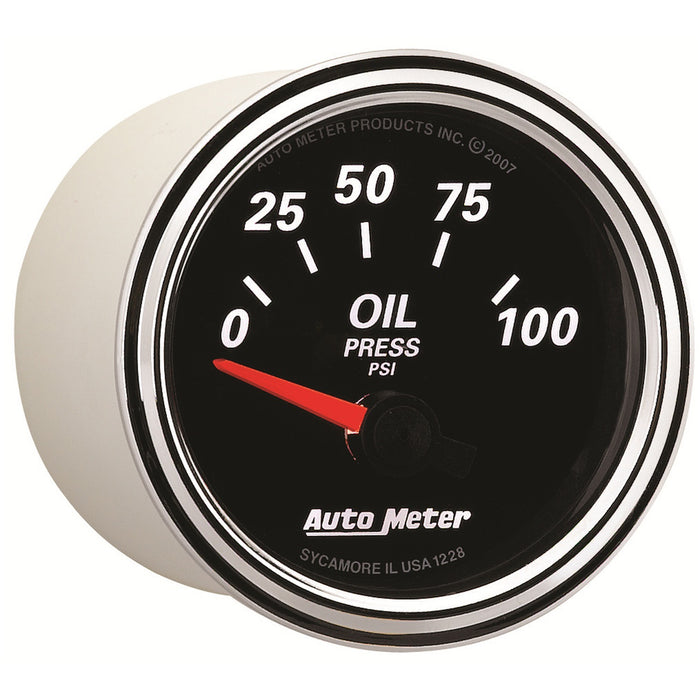 2-1/16 In. OIL PRESSURE 0-100 PSI DESIGNER BLACK II