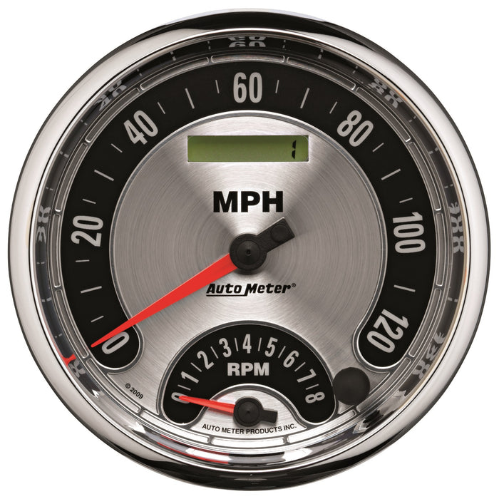 Performance Tachometer 5 In. TACHOMETER/SPEEDOMETER COMBO 8K RPM/120 MPH AMERICAN MUSCLE ...