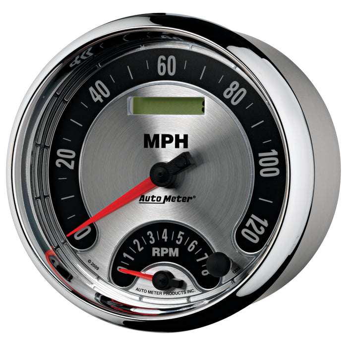 5 In. TACHOMETER/SPEEDOMETER COMBO 8K RPM/120 MPH AMERICAN MUSCLE