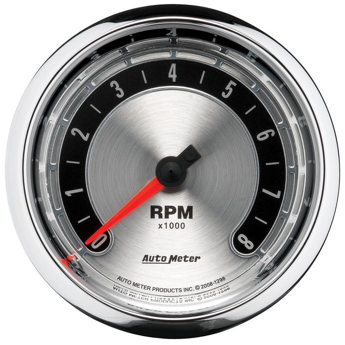 3-3/8 In. IN-DASH TACHOMETER 0-8000 RPM AMERICAN MUSCLE