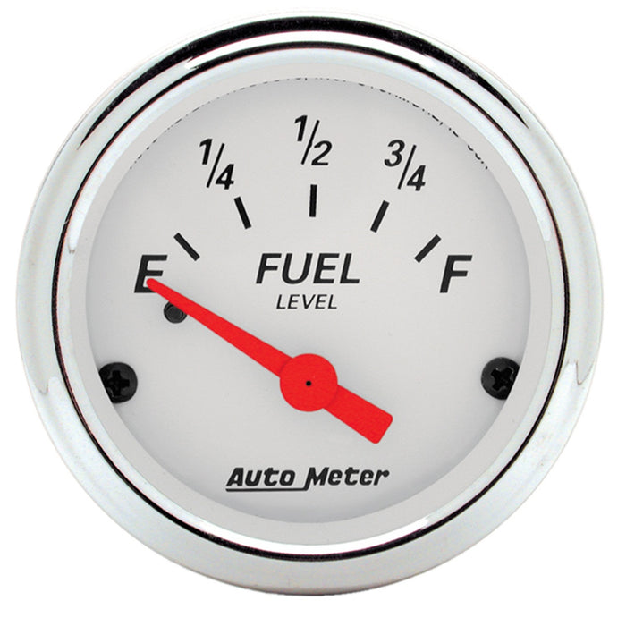 2-1/16 In. FUEL LEVEL 0-90 O GM ARCTIC WHITE