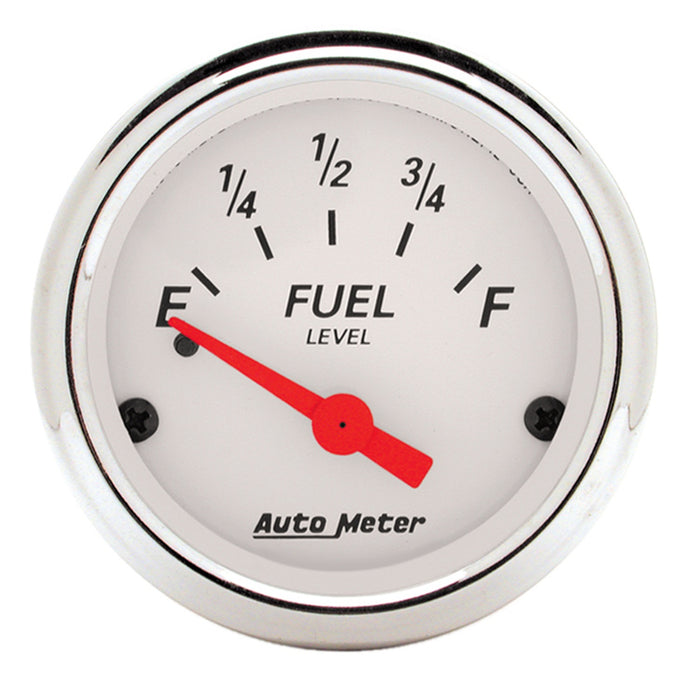 2-1/16 In. FUEL LEVEL 0-30 O ARCTIC WHITE