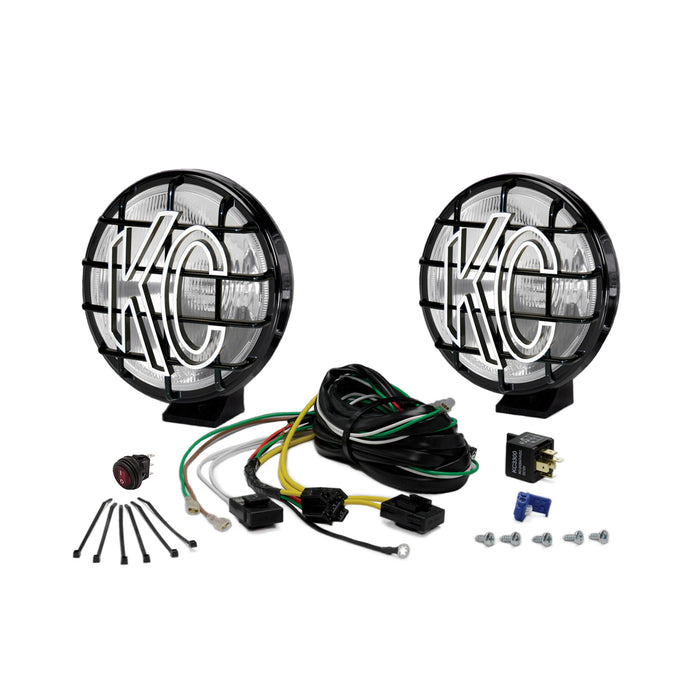 KC Hilites 6 In Apollo Pro Halogen - 2-Light System - 100W Fog Beam