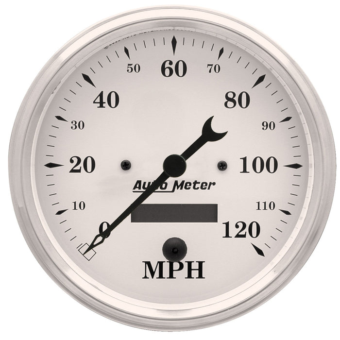 5 In. SPEEDOMETER 0-120 MPH OLD-TYME WHITE