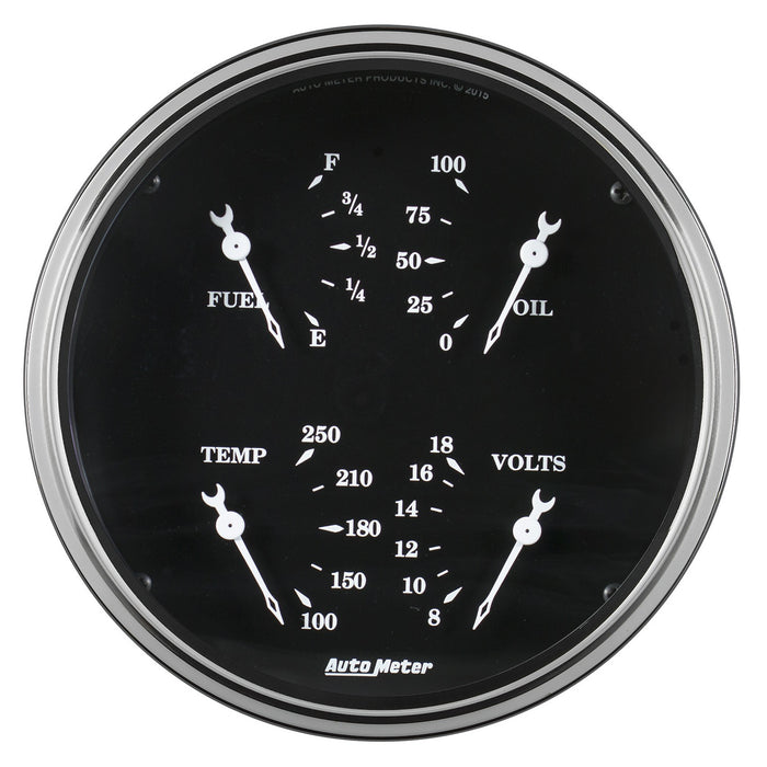 5 In. QUAD GAUGE 240-33 O OLD TYME BLACK