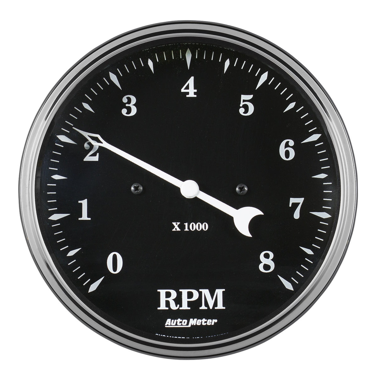 5 In. TACHOMETER 8K RPM IN-DASH OLD TYME BLACK — Holy Horsepower
