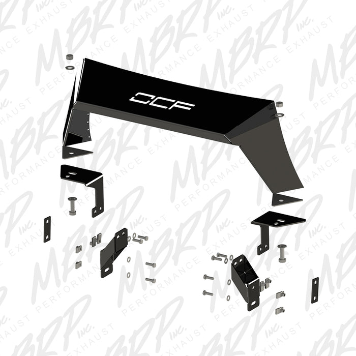 MBRP Exhaust Formed Front Light Bar; Black Coated