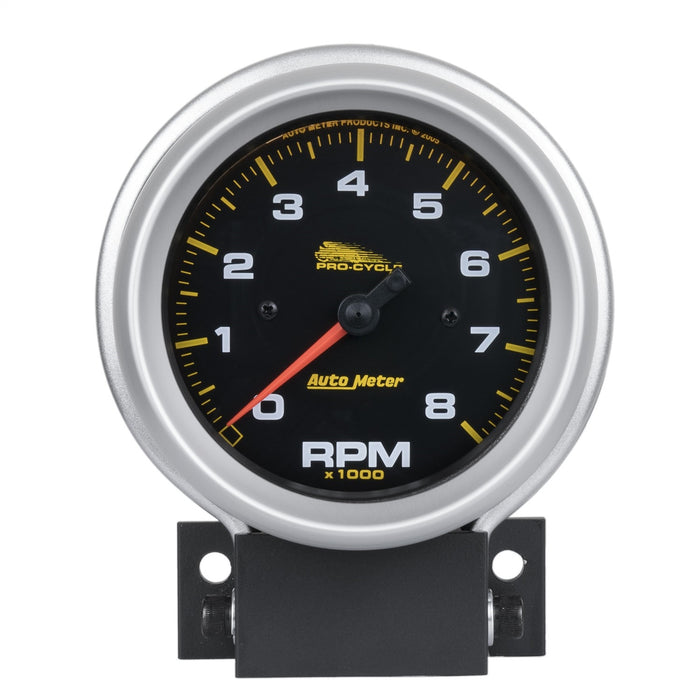 3-3/4 In. TACHOMETER 0-8000 RPM BLACK PRO-CYCLE