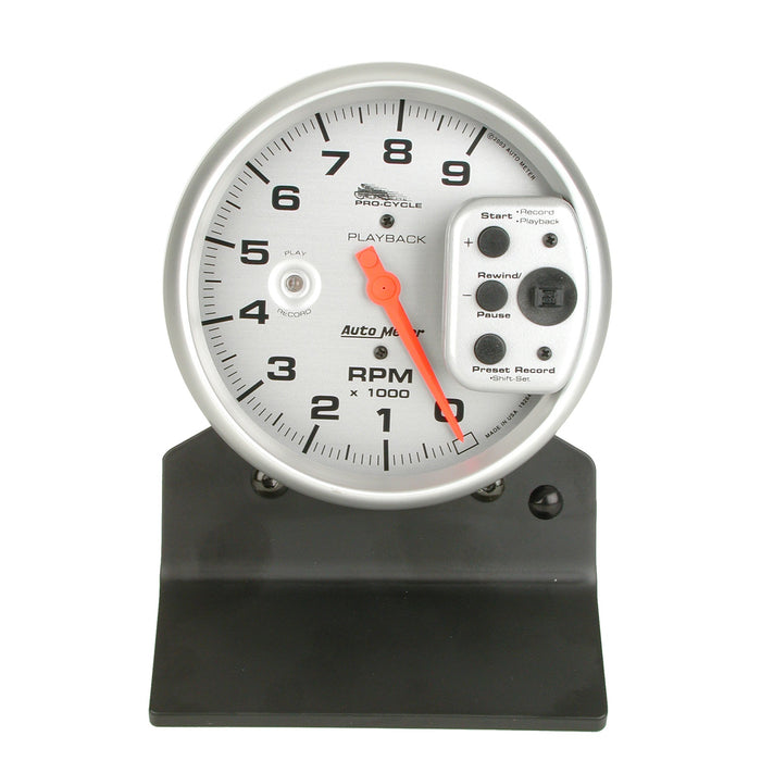 5 In. TACHOMETER 0-9000 RPM SILVER PRO-CYCLE