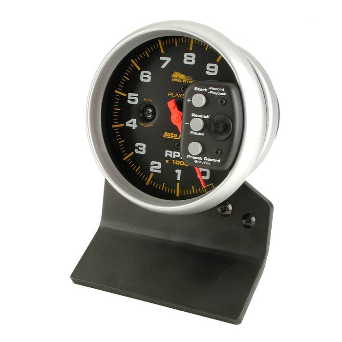 5 In. TACHOMETER 0-9000 RPM BLACK PRO-CYCLE