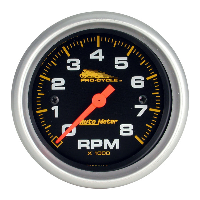 2-5/8 In. TACHOMETER 0-8000 RPM BLACK PRO-CYCLE