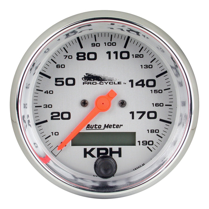 3-3/4 In. SPEEDOMETER 0-120 MPH SILVER PRO-CYCLE