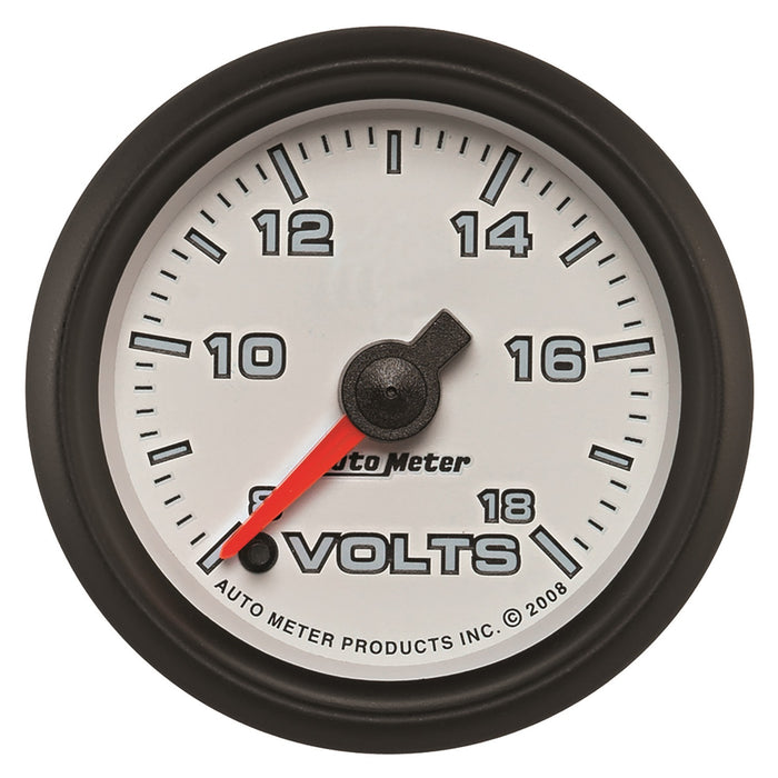 2-1/16 In. VOLTMETER 8-18V WHITE PRO-CYCLE