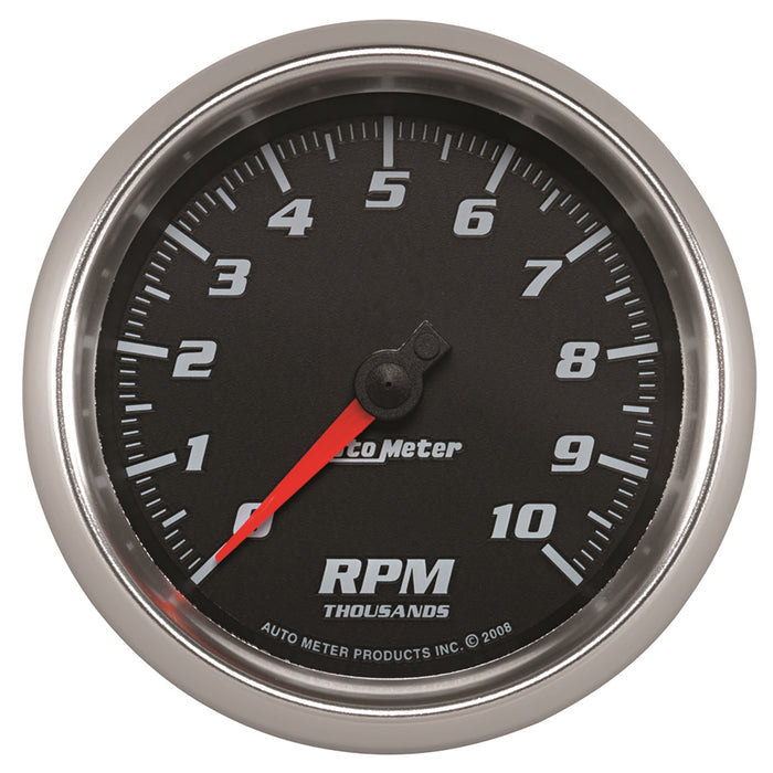 3-3/8 In. TACHOMETER 0-10000 RPM BLACK PRO-CYCLE