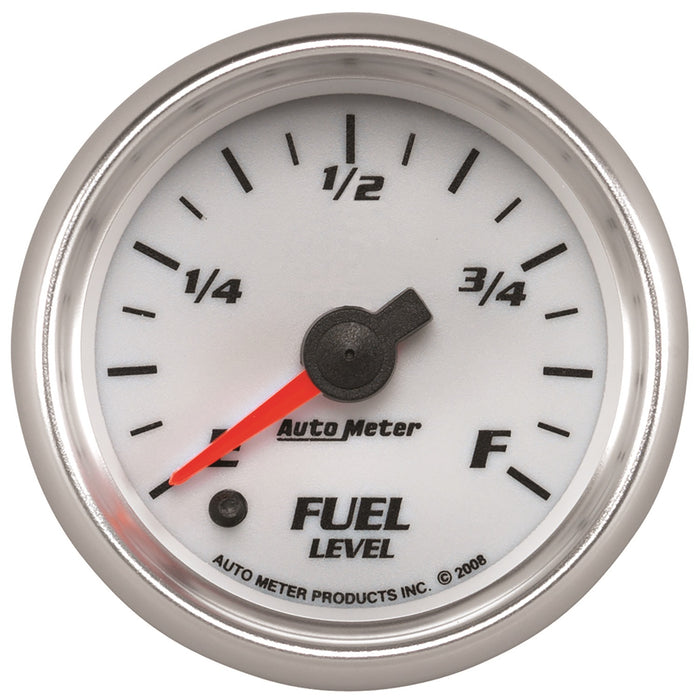 2-1/16 In. FUEL LEVEL PROGRAMMABLE 0-280 O WHITE PRO-CYCLE