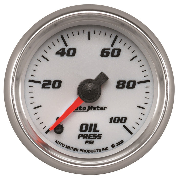 2-1/16 In. OIL PRESSURE 0-100 PSI WHITE PRO-CYCLE