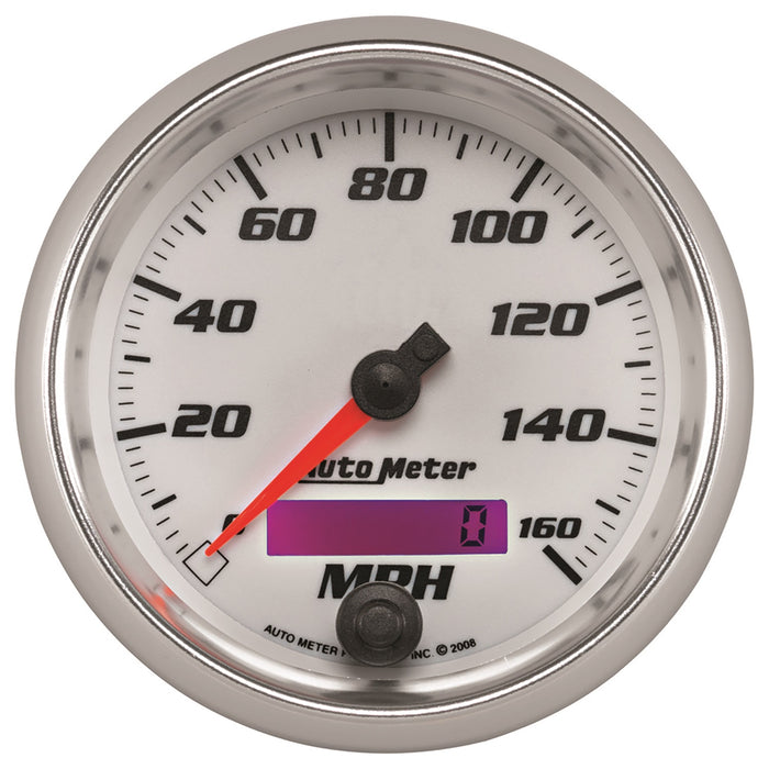 3-3/8 In. SPEEDOMETER 0-160 MPH WHITE PRO-CYCLE