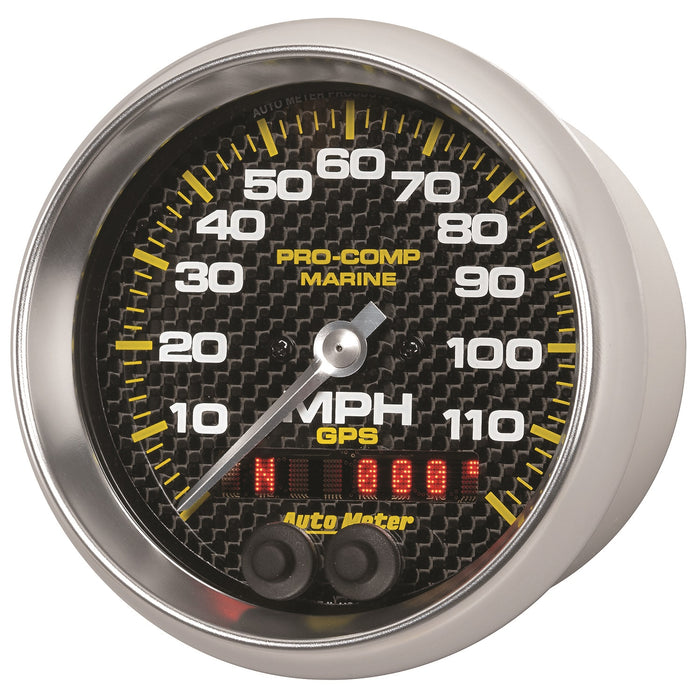 3-3/8 In. GPS SPEEDOMETER 0-120 MPH MARINE CARBON FIBER