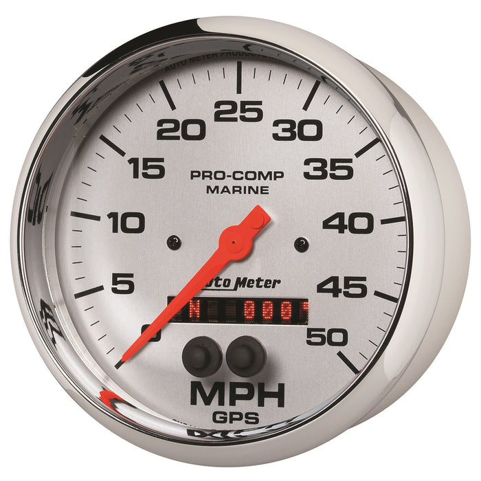 5 In. GPS SPEEDOMETER 0-50 MPH MARINE CHROME ULTRA-LITE