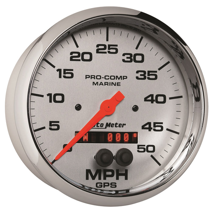 5 In. GPS SPEEDOMETER 0-50 MPH MARINE CHROME ULTRA-LITE